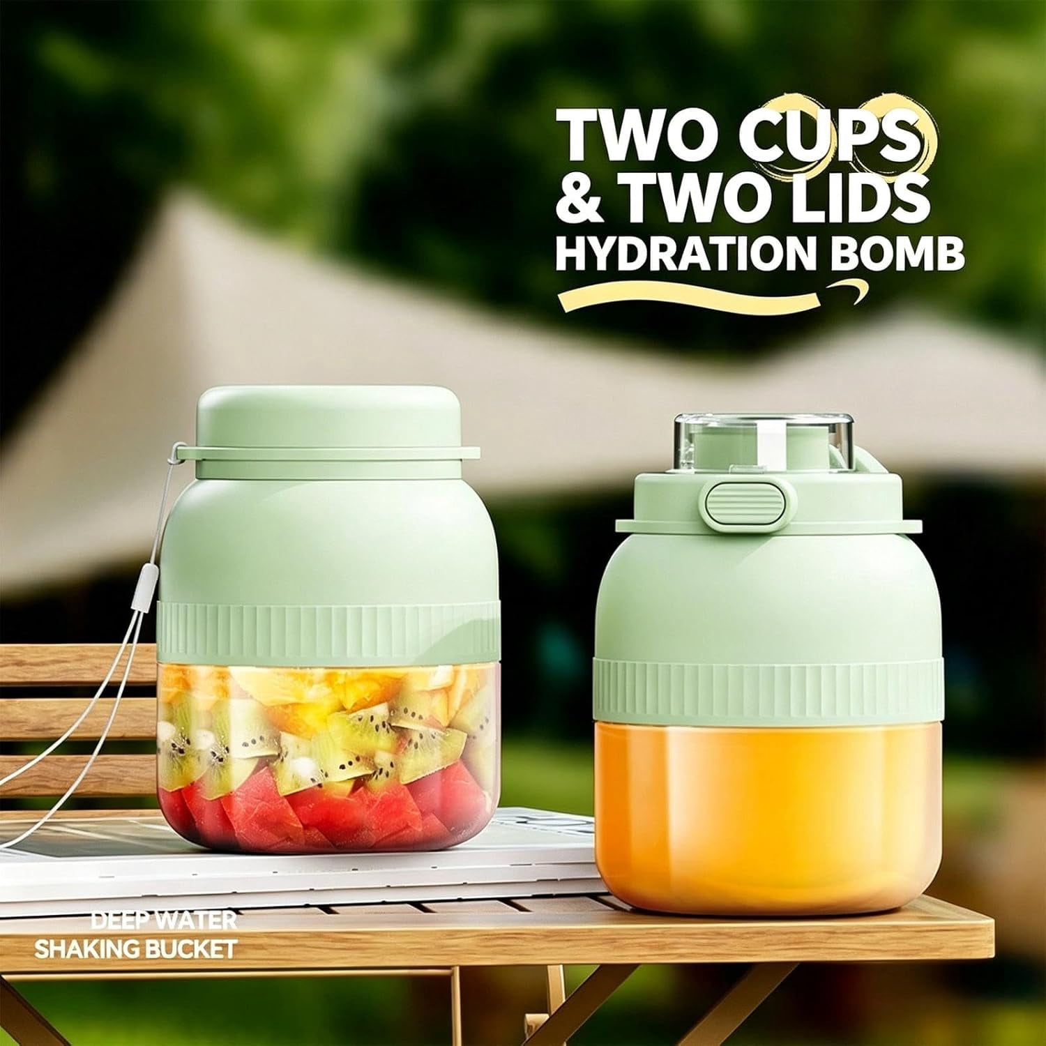 Rechargeable Portable Blender 500ml 10 Blade Juicer for Shakes