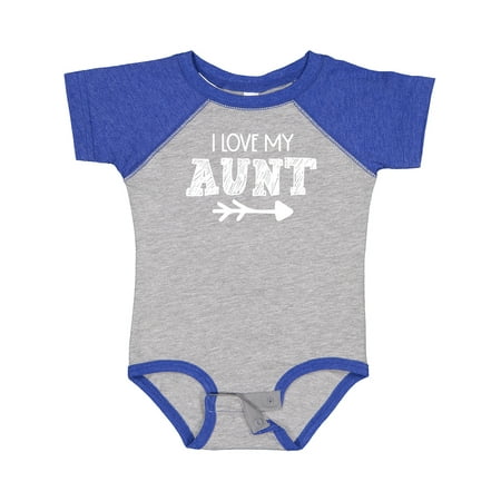 

Inktastic I Love My Aunt with Arrow Gift Baby Boy or Baby Girl Bodysuit