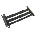 thumbnail image 1 of PCIe 4.0 Riser Cable, PCIe 4.0 X16 High Speed Flexible Extender Card Extension Port 180 Degree Adapter GPU Extension Cable for RTX 4090 Ti for 8900 Xt, 1 of 7