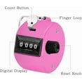thumbnail image 4 of 12 Pcs Hand Tally Counter 4-Digit Lap Counter Clicker, Manual Mechanical Handheld Pitch Click Counter with Finger Ring for School Golf & Knitting Row Croche, 4 of 10
