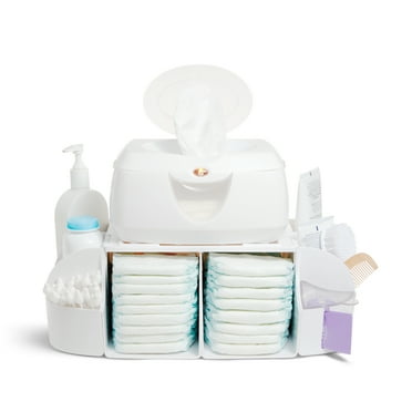 Munchkin® Baby Diaper Stacker Change Organizer, White, Unisex