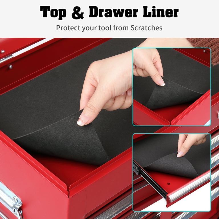 Ktaxon Rolling Metal Tool Box, 5-Drawer Portable Steel Toolbox