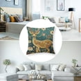 thumbnail image 5 of nygtbtfer Pillowcases Decorative Flower deer on Pillowcase Square Cushion for Sofa Bed, 5 of 7