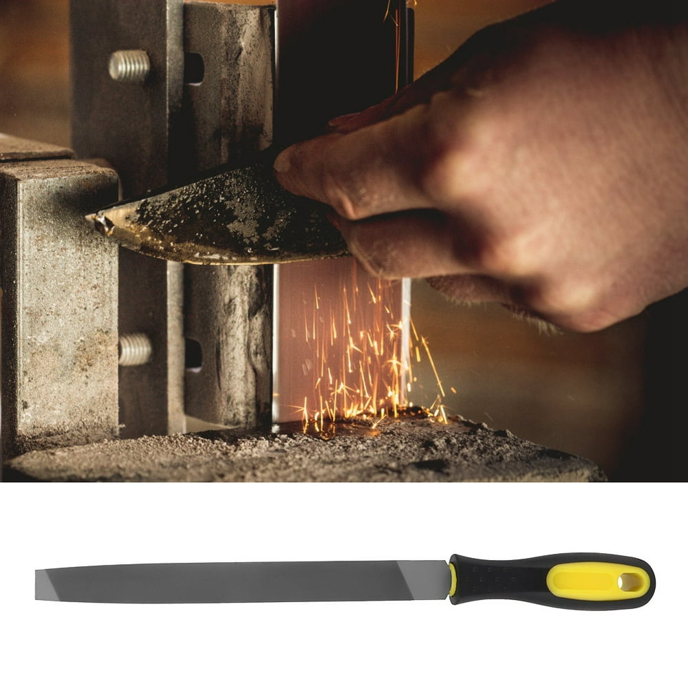 YLSHRF Mill File,8in Flat Mill File Smooth Blade with Handle Edge File