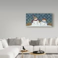 thumbnail image 3 of Trademark Fine Art 'Snowmen On Checkers' Canvas Art by Beverly Johnston, 3 of 3