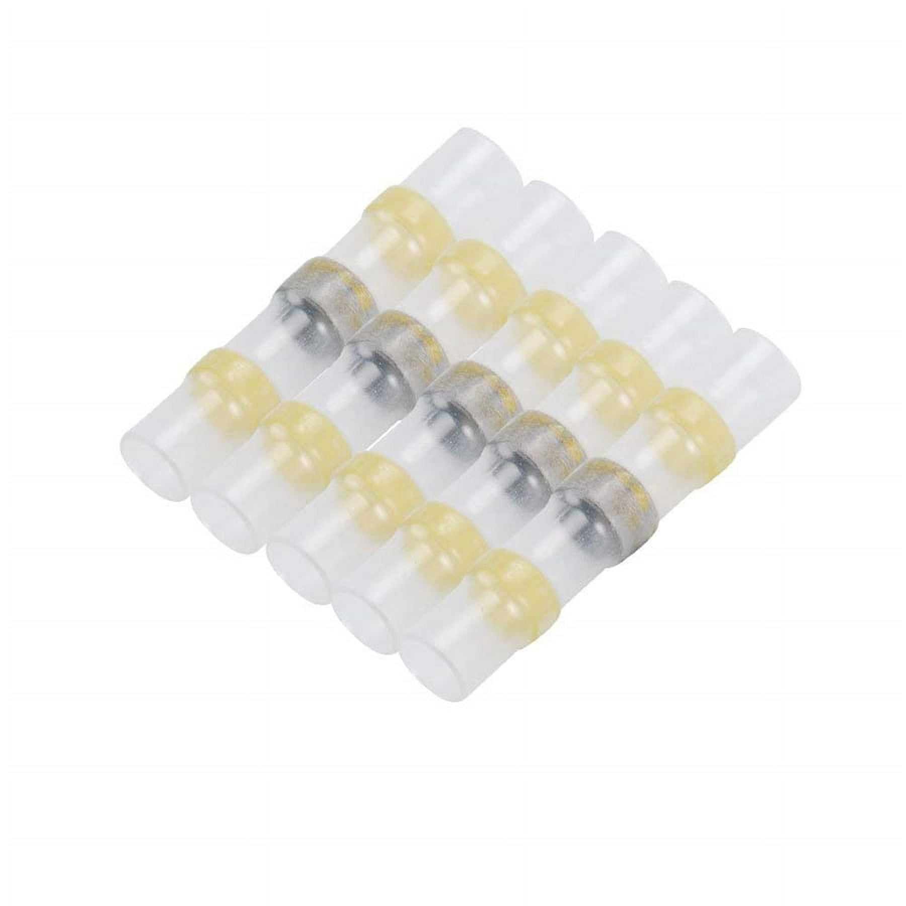 Acaige 100PCS Waterproof Solder Sleeve Heat Shrink Tube Terminal Connector 12-10AW