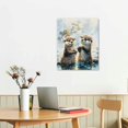 thumbnail image 3 of JEUXUS Sea Otter Watercolor Wall Art Prints,Sea Otter Picture Paintings Animal Canvas Wall Art Prints for Kids Room Nursery Bedroom Bathroom Home Walls, 3 of 5