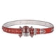 thumbnail image 2 of Red 115cm Rhinestone Skull belt men shiny fashion belt punk fashion studded belt jeans pants jacket, 2 of 2