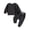 Dark Gray, variant on Edvintorg Outfits for Girls Crewneck Long Sleeve Athletic Pullover Top and Sweatpant with Pocket Girls 2 Piece Sets Size 0-4