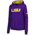 thumbnail image 2 of Women's Stadium Athletic Purple LSU Tigers Big Logo Pullover Hoodie, 2 of 3