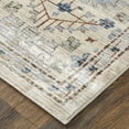 thumbnail image 3 of Feizy Melrose Traditional Floral & Botanical, Tan/Blue/Red, 2' x 3' Accent Rug, Easy Care Stain Resistant Fade Resistant, Area Rug for Living Room and Bedroom, 3 of 8