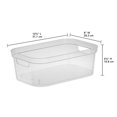thumbnail image 3 of Sterilite 4.25 x 8 x 12.25 Inch Storage Bin with Carry Handles, (8 Pack), 3 of 7