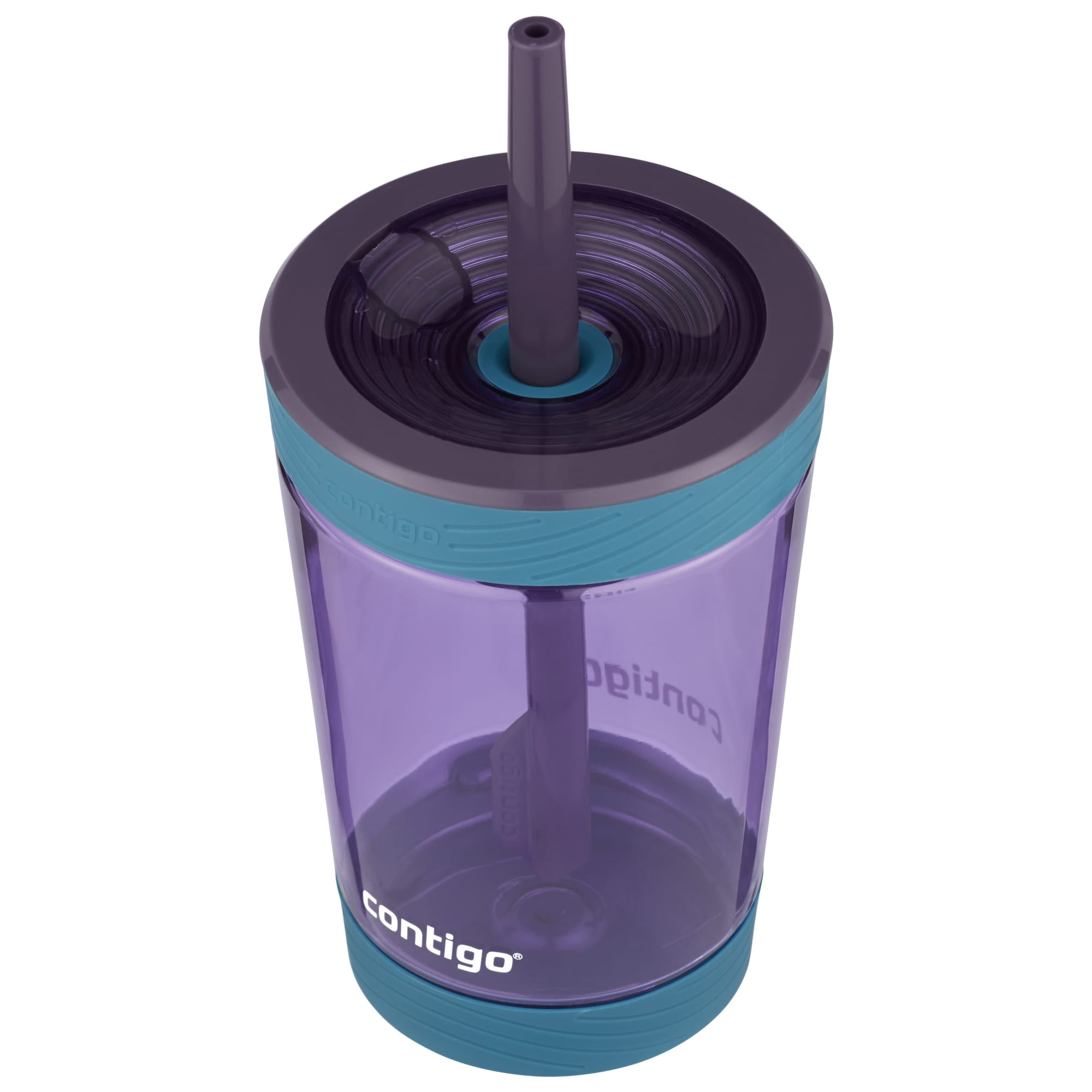 Contigo Spill-Proof Kids Tumbler with Straw, 14 oz., Eggplant