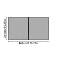 thumbnail image 4 of Hbdhejl Garage Screen Door For 2 Car Garage 16X7Ft Screen Garage With Retractable Fiberglass Mesh And Heavy Duty Weighted Bottom Easy Assembly & Pass Hands Door Screen Kit, 4 of 9