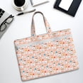 thumbnail image 6 of Honeii Cute Ducks In Hats Print Canvas Tote Bag with Compartments Laptop Tote Bag Large Tote Bag, 6 of 8