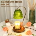 thumbnail image 3 of Funistree Candle Warmer Lamp with Timer and Dimmer, Green Wax Warmer Home Decor for Bedroom Living Room Decor,candle warmer Birthday Gifts for Womens Mom, 3 of 7
