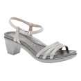 thumbnail image 1 of ABEO  Grace Neutral - Mid Heel Sandals in Silver, 1 of 6