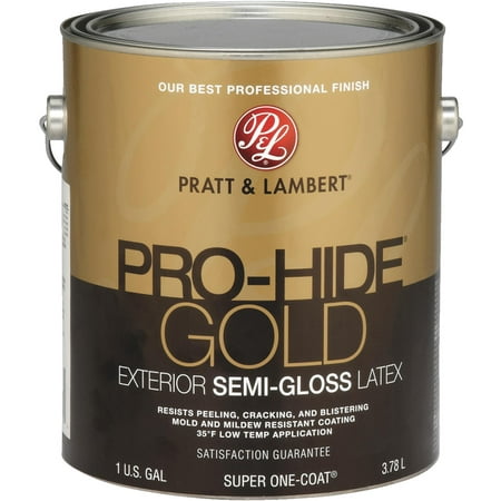 pratt & lambert pro-hide gold latex semi-gloss exterior house