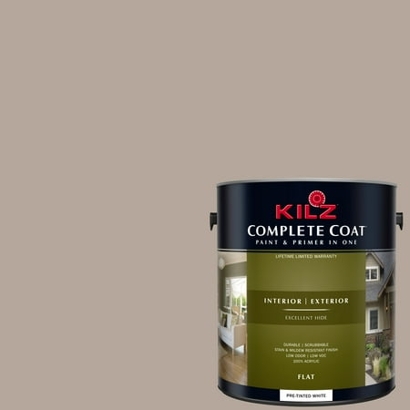 KILZ COMPLETE COAT Interior/Exterior Paint & Primer in One #LL240 Coffee (Best Paint For House Trim)