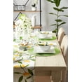 thumbnail image 4 of Colección Classic Woven Tabletop, juego de manteles individuales para interiores y exteriores, redondos, 15" de diámetro, color lima, 6 piezas, 4 of 4