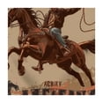 thumbnail image 4 of Acheng Cowboy Horse Lasso Square Fitted Tablecloth 100% Polyester Fiber 40*40, 4 of 8