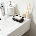 thumbnail image 4 of Soap Dishs Soap Holders Household Bathroom Countertop Carbon Steel Mobile Away Box Toilet Laundry Soap Storage Rack, 4 of 6