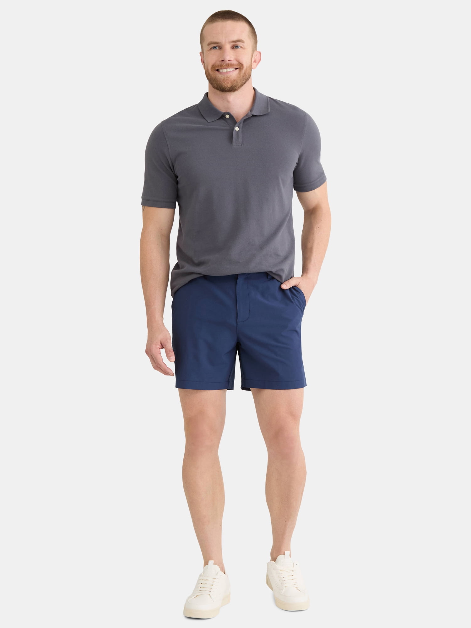 Birdie Bound Men's and Big Men's Golf Shorts, 6" Inseam, Sizes XS-5XL