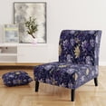 thumbnail image 2 of Designart "Ragdoll Royalty" Purple Paisley Upholstered Accent Chair - Glam Arm Chair For Living Room, 2 of 5