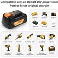thumbnail image 4 of 20v Max Battery Replacement for de--walt Battery 5.0Ah with DCB112 Battery Charger Station for DCB200 DCB120, 4 of 8