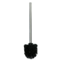 Hvmvliv Toilet Brush Toilet Brush Without Base Stainless Steel Toilet Brushes - Round Head Design Cleaning Brush with Bristles for Deeply Cleaning Black