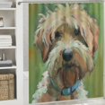 thumbnail image 6 of Orinice White Dog Bathroom Decor Set with Colorful Luxurious Graphic Print Polyester Fabric Shower Curtain - Chic Modern Style 69x72, 6 of 7