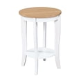 thumbnail image 2 of Pemberly Row Table d'Appoint Ronde en Blanc et Bois Naturel, 2 of 3