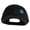 Black, variant on Small Blue Glitter Peace Sign Iron On Patched Deluxe Performance Mesh Cap - Black OSFM