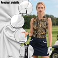 thumbnail image 6 of KEIAHUAN Camouflage Hunting Sleeveless Athletic Tops for Women Versatile Zip Up Trendy Tennis Shirts with Pockets Versatile Elegant Golf T-Shirts Racerback Summer Clothing, 6 of 7