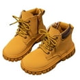 thumbnail image 4 of Piuwrlz Children's Boots Girls Winter Shoes Brown Size 9.5-10Years, 4 of 4