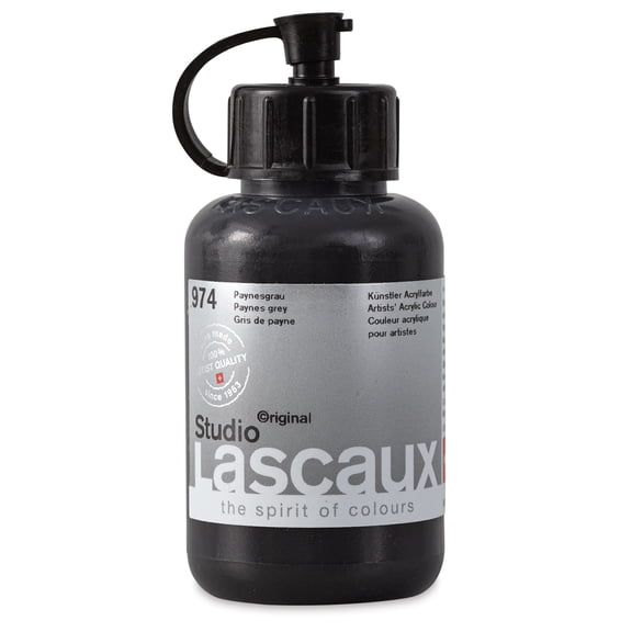 Lascaux Studio Acrylics - Paynes Gray, 85 ml bottle