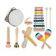 thumbnail image 1 of 8 piezas Juego de juguetes de percusión Juguetes de madera para niños Regalo de cumpleaños 2-4, 1 of 9