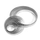 thumbnail image 3 of Wosthever Molde circular para tarta de acero inoxidable resistente al calor, 10 Uds., amplia aplicación y resistente Cocina y Comedor Como se muestra 8cm, 3 of 6