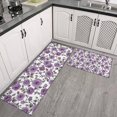 thumbnail image 2 of Pioneer Flower Floral Print Pattern Kitchen Rugs Sets Of 2,Anti Fatigue Kitchen Mat Rugs Non Slip Washable,Decorative Kitchen Floor Mats for Kitchen,Sink,Laundry,17"x30"+17"x47", 2 of 7