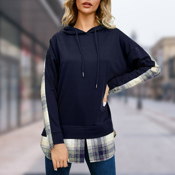 Gibobby Sudaderas para mujer Sudadera con capucha para mujeres adolescentes ninas sudaderas con capucha Azul CH Bodega Aurrera en linea