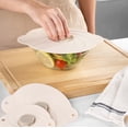 thumbnail image 6 of Reusable Silicone Lids for Bowls,6inch Universal Microwave Splatter Cover, Airtight Food Storage Lids for Cups, Plates, Pots, Pans, Heat Resistant Lid for Kitchen, Fridge, Dishwasher Safe, 6 of 7