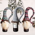 thumbnail image 3 of Christmas Gnome Wine Bottle Covers, Handmade Tomte Swedish Gnomes Wine Bottle Toppers Decorative Santa Scandinavian Plush Christmas Decorations New Year Party Gift, 3 of 8