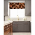 thumbnail image 5 of Halloween Pumpkin Skull Ghost Spiders Window Treatment Panel for Living Room Bathroom BedroomBlack Cat Bat on Orange Horror Theme Window Treatment Drapes for Bedroom Laundry Room Farmhouse 54x18in, 5 of 7