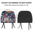 thumbnail image 2 of Harley Quinn Pattern Car Headrest Cover 2 Pcs Vehicles Seat Pillow Cover Protector Accessories Decor Auto Front/Rear Seats Head Rest Cover 2 Pcs Universal Fit Most Cars Sedan SUV Van, 2 of 7