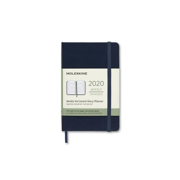 Calendars Moleskine Horizontal Weekly Diary / Planner in Blue Hard