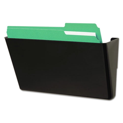 Universal Wall File, Add-on Pocket, Plastic, Black -UNV08122 - Walmart.com