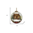 thumbnail image 3 of Vintage Christmas at the Cabin Hand Painted Mouth Blown Glass Ornament, 3 of 3