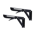 thumbnail image 2 of DOLITY 2 Pieces Folding Shelf Brackets Heavy Duty Convenient Practical Triangle Table Bench Brackets Wall Mounted for Shop Balcony 8 Inches, 2 of 9