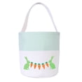 thumbnail image 2 of Kids Easter Egg Bunny Basket, Embroidered Portable Tote, Party Storage Gift Bag, Candy Basket for Easter Party Egg Hunting, 2 of 6