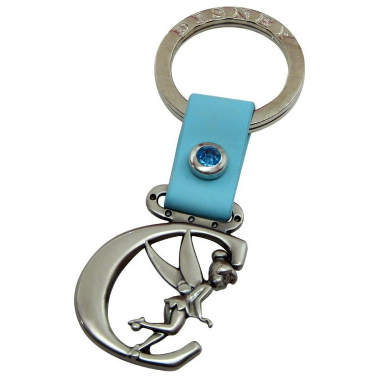 Disney Tinker Bell Tinkerbell Letter “ K “Pewter Keychain Key Chain Keyring